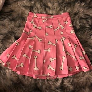 OMIGHTY Pink Bones Tennis Skirt